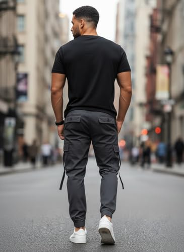 Image of Mack Jonney Men's Solid Joggers | Solid Design | Regular Fit | Casual & Athleisure Wear |Pack of 1-MMJ-79
