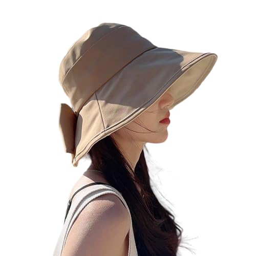 Sombrero femenino de ala ancha con protección UV