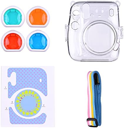 Funien 17-in-1 Instant Camera Accessories Kit Replacement for Fujifilm Instax Mini 11 Instant Film Camera with Case/Album/Frames/Lens Filter/Lanyard and More