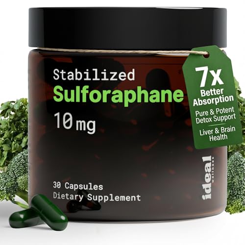 10mg Pure Stabilized Sulforaphane Supplement from Broccoli Sprout Extract -