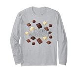 Ich Liebe Schokolade Lustiger Spruch Pralinen Nascherei Langarmshirt