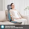 COMFIER Massager Chair with Heat, Shiatsu Neck Back Massager Portable with Compression & Rolling,Massage Chair Pad for Neck & Back for Muscle Tension Relief