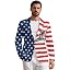 Half American Flag and Eagle