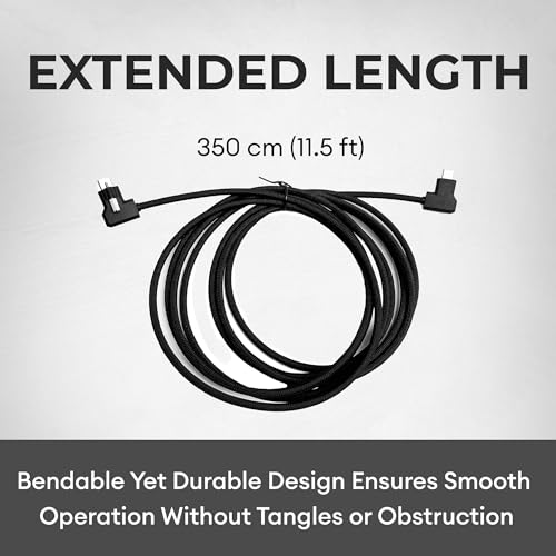 Image of XLCS Locking EVF Cable for Blackmagic Pyxis and URSA Cine 12K - USB-C 3.1 /3.2-20Gbps - 100W Power - Secure Lock - High-Speed Pyxis Monitor Cable - Durable and Reliable(350cm (11.5 feet) - Black