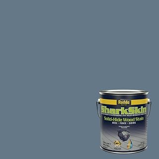 Rodda Paint SharkSkin Deck & Siding Solid Wood Stain, 1 Gallon, 4240031-EX154/Tidal