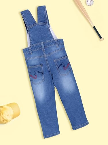 Image of KiddoPanti Boys Denim Dungaree Pant