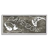 Stupell Industries Game Zone Phrase Music Headset Video Game Controller