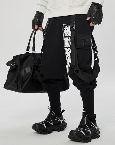 Niepce Inc Japanese Streetwear Techwear Kanji Cargo Pants for Men2