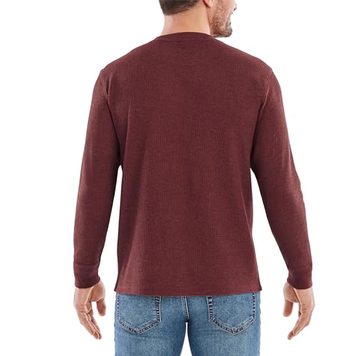 The American Outdoorsman Long-Sleeve Crew Neck Thermal Waffle Knit Shirt for Men2