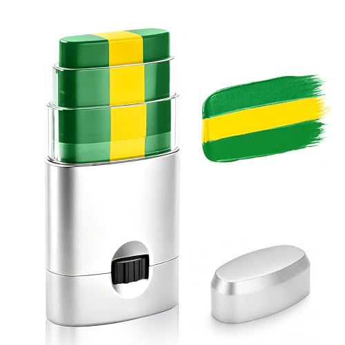 Green Yellow Green Face & Body Paint Stick, Sports Eye Black-Styl...