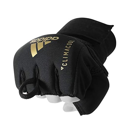 adidas Quick Wrap Speed Trainingshandschuh Boxbandage, Black/Gold, S/M