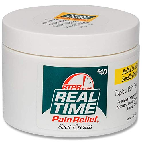 Real Time Pain Relief Foot Cream, 8 Ounce Jar