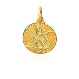 Anhänger, Gold Medallion 14K Heiliger Michael Erzengel. Anhänger, Gold Medallion/Medaillon 14K 2.2 g, Durchmesser der Medaille: 14 mm