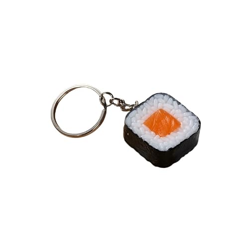 Fussinatioanry Cute Kawaii Food Key Ring Charms for Backpack Purse