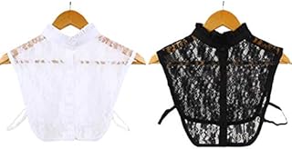 EQLEF Fake Collar Shirt Lace Collars Detachable, Half Shirt False Blouse Collar Women
