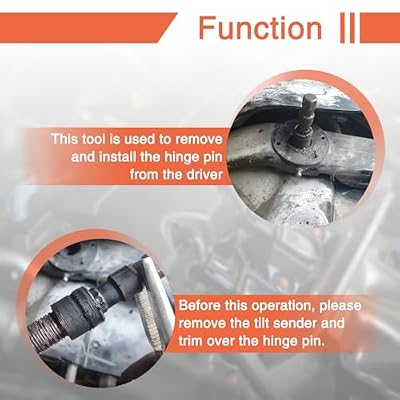 Hinge Pin Tool Compatible for Alpha One Gen II Bravo I II & III and Mercruiser Mercury Replace of 18-9861 and 91-78310