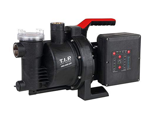 T.I.P. Hauswasserautomat mit intelligenter Automatik (6.000 l/h Fördermenge, 45 m Förderhöhe, 4,5bar Druck, 1.500W, integrierte Pumpensteuerung, Trockenlaufschutz, selbstansaugend) HWA 6000 EPF, 30198
