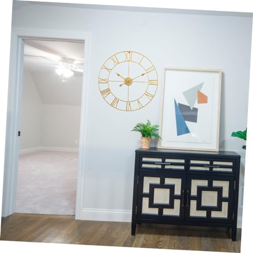 Horloge murale silencieuse dorée, le cadeau rétro idéal - 8