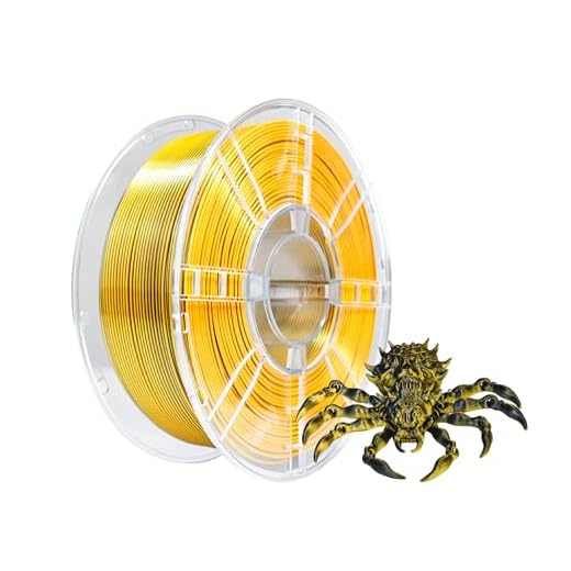 iBOSS PLA+ 3D Printer Filament, PLA Plus Filament 1.75mm Silk Black Gold Shiny Silk Dual Color Filament, 3D Printing Filament 1KG/2.2lb Dimensional Accuracy +/- 0.02mm Fit Most FDM Printers