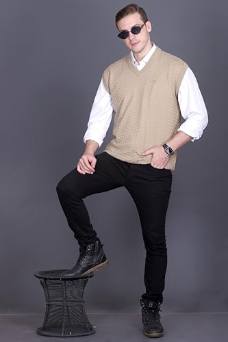 Image of GODFREY Half Sweater for Man Winter Pullover - Sleeveless Men Sweaters