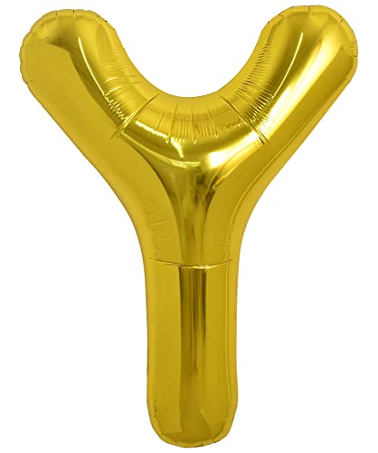 Image of TONIFUL 40 Inch Large Gold Letter Y Helium Balloons,Foil Mylar Big Balloons for 2026 New Year Eve Graduation Wedding Baby Shower Birthday Party Anniversary Supplies Decorations