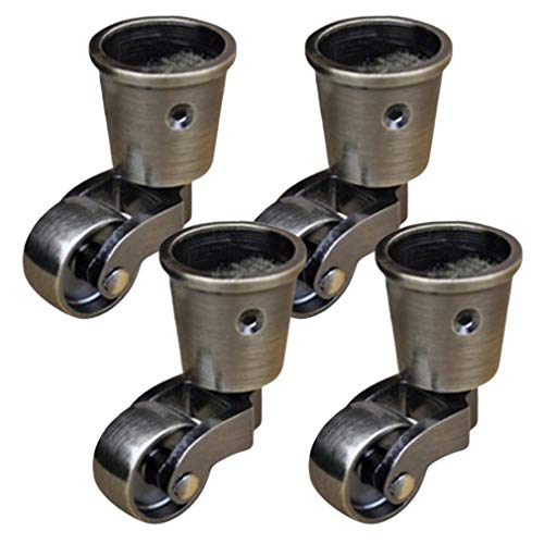 Roulettes en cuivre de 25mm pour déplacer vos meubles sans effort