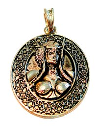 Símbolo de Valquiria de 33 x 40 mm dorado para colgante mitológico alemán