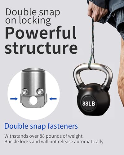 Image of Titanium Quick Release Keychain, Detachable Magnetic Key Holder, 360Rotatable, 88LB Load Capacity