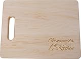 Grammie's Kitchen Cutting Board - 11.5 inch x 8.75 inch maple cutting board - Great gift for nana's, grandma, grandmother