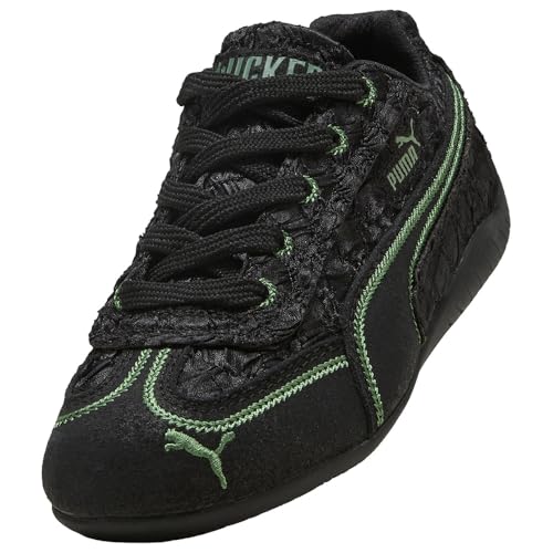 Image of PUMA Kids Girls X Wicked Speedcat Elphie Lace Up Sneakers Shoes Casual - Black