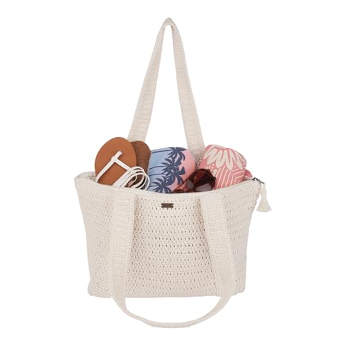 Image of Roxy Women's Beach Tote Bag | Travel | Vacation | Straw | Lightweight | Breathable