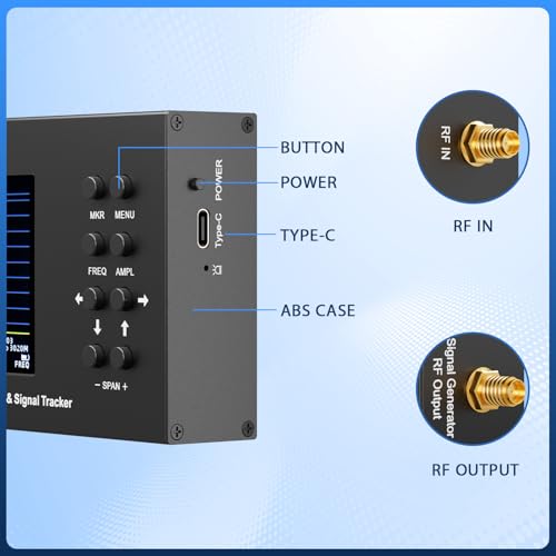 Image of RF Spectrum Analyzer SSA-6G 3.2inch Touch Screen 5000mAH Signal Generator 35MHz-6200MHz Handheld Spectrum Analyzer PC Control for WiFi 2G 4G LTE CDMA GSM Signal