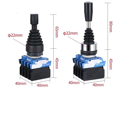 Joystick de commande de sécurité HKC-612 à réinitialisation momentanée et modularité 22mm