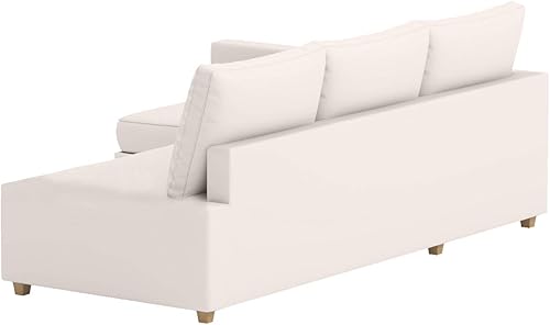 Miniatura 8 de Funda de repuesto para sofá cama de lino y poliéster duradero, compatible con IKEA Friheten sofá cama esquinera seccional. Solo funda de sofá (diván