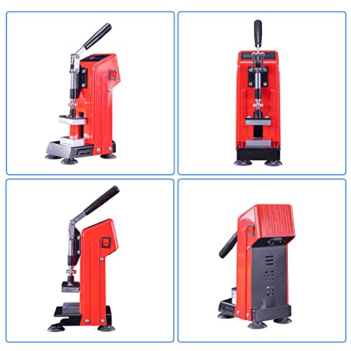 Colophony Heat Press Machine, Mini Manual Heat Presser Portable Double Heat Press Machine 2.36X4.72''Heated Plates 400W Lcd Controller Transfer Sublimation Print For Pu Leather Flower Plant Extraction #TOP4