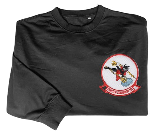 Vf 191 satans kittens embroidered shirt Black2