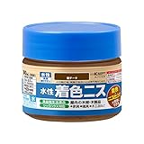 カンペハピオ ペンキ 塗料 水性 つやあり ニス 着色 微臭 食品衛生法 シックハウス対応 水性着色ニス 新チーク 100ML 日本製 00697653642100