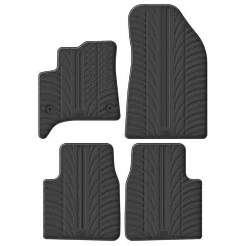 Alfombrilla de goma Gledring 0106 en color negro para proteger el suelo del coche