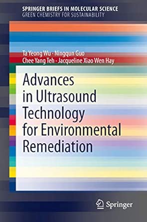 Advances in Ultrasound Technology for Environmental Remediation 2013th Edition book cover