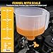 20-Piece No-Spill Coolant Funnel Kit, Cooling System Funnels Kits, Spill Proof Funnel Bleeder, Radiator Funnels Kit with Adapters, Extensions, Flexible Hose, Circular-Funnel, Towel for Automotive Use
