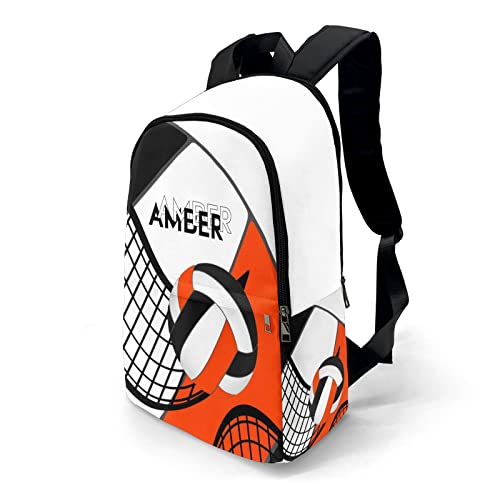 Volleyball Black Orange Bag Nylon Waterproof Shoulder Bag Laptop Bags3