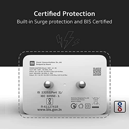 Image of Original 67W Mi Sonic Charge Combo |Mi /Xiaomi /Redmi Charger|Superfast 6A Type C Included| Laptops, Tablets & Mobile Charger|(Adapter + USB to Type C Cable)