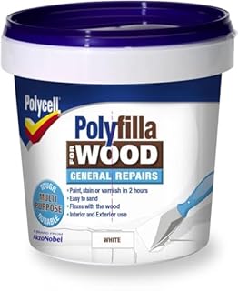 Polycell 5207197 Polyfilla Tub for Wood General Repairs, 380 g, White