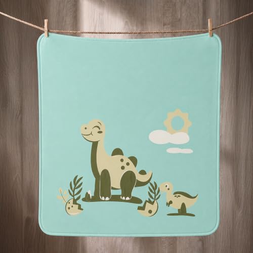 Image of TinyLane - Curated for you! Reversable Bamboo Cotton Blanket for New Born Baby, Baby Blankets Newborn, Pack of 1, 100 * 80cm, Dino Design