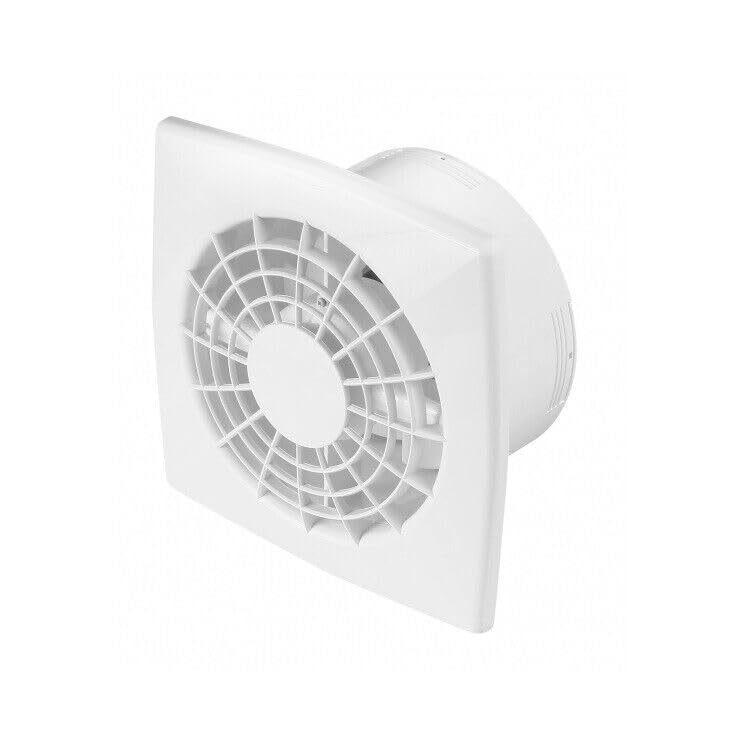 Badkamer Afzuigkap 125mm met Timer Keuken WC Moderne Wit Ventilator