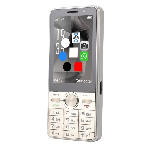 VBESTLIFE Téléphone débloqué 4G, Téléphone Portable Double SIM avec Bluetooth WiFi, écran Tactile 3,5 Pouces, Android 8.1, Son Fort, Grandes Touches, pour étudiants Seniors (Gold)