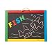 Melissa & Doug Magnetic Chalkboard and Dry-Erase Board With 36 Magnets, Chalk, Eraser, and Dry-Erase Pen