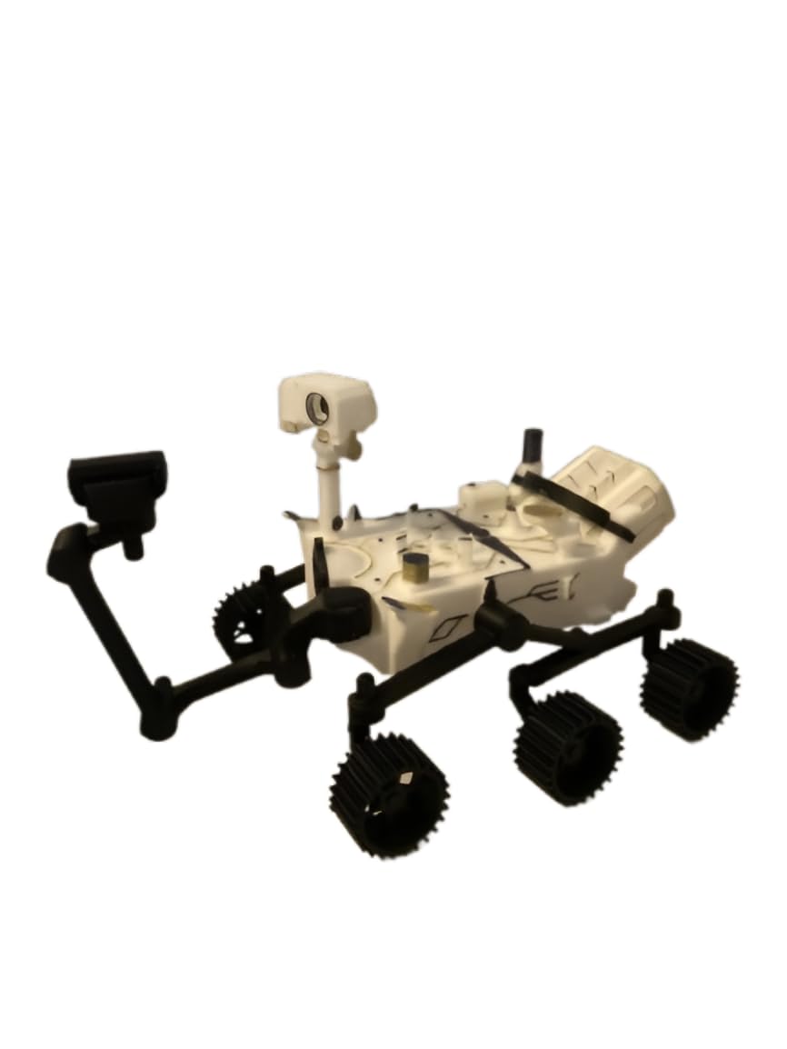 Mars Rover Educational Model Kit, Space Exploration Vehicle Replica, 6-Wheel Design with Camera Mast,Multicolor-image-0