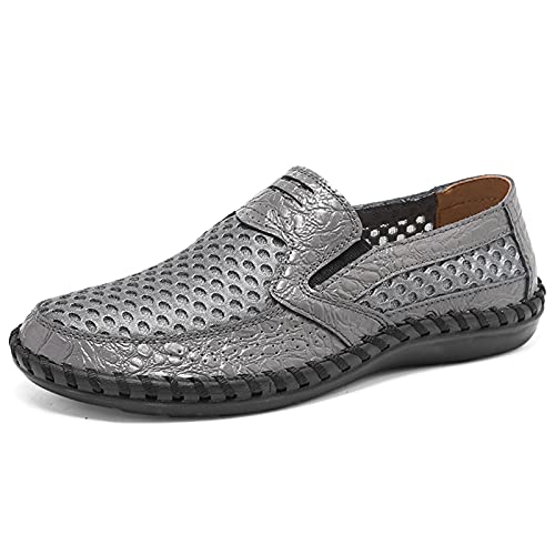 Loafers for Men Round Toe Breathable Loafer Shoes Flexible Resistant Comfortable Classic Casual Slip On