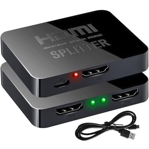 SELIACR HDMI Splitter 1 in 2 Out 1080P 4K per Doppio Monitor